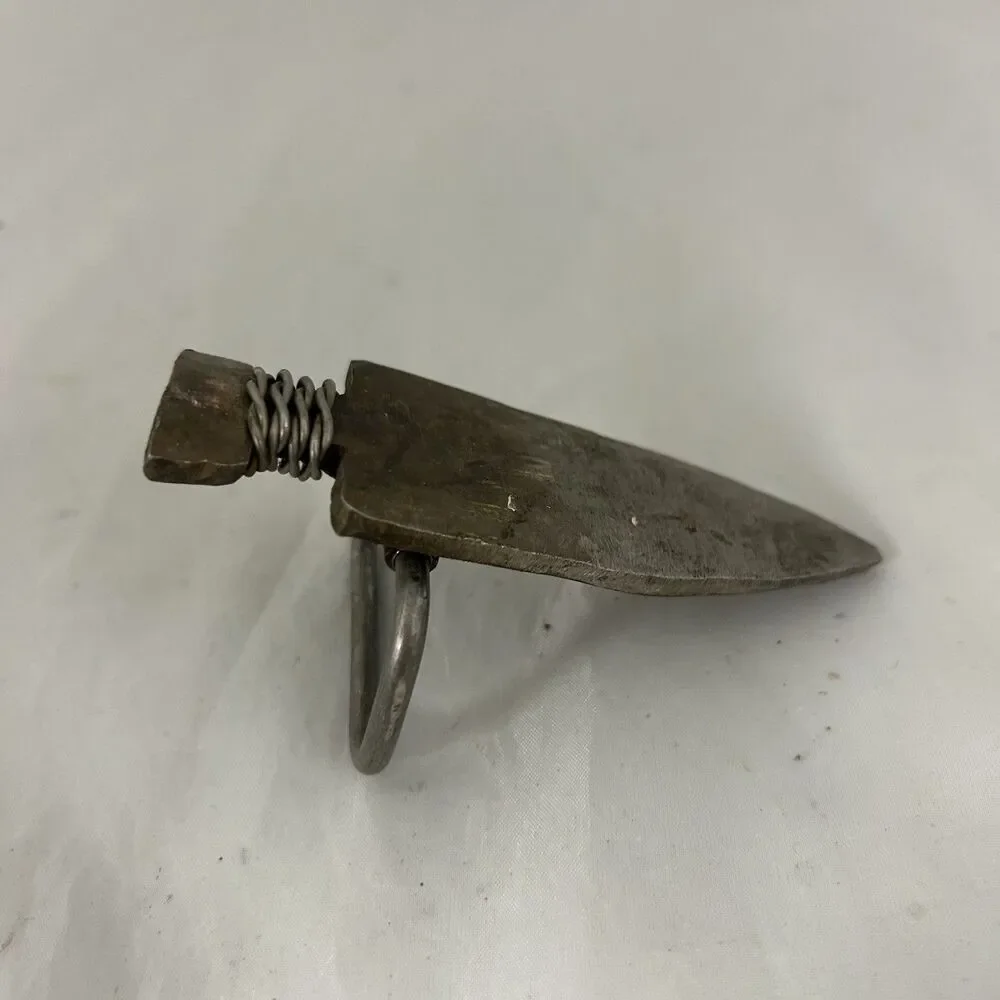 4” Handmade Metal Arrowhead Cutout Belt Buckle Western Cowboy Accessory